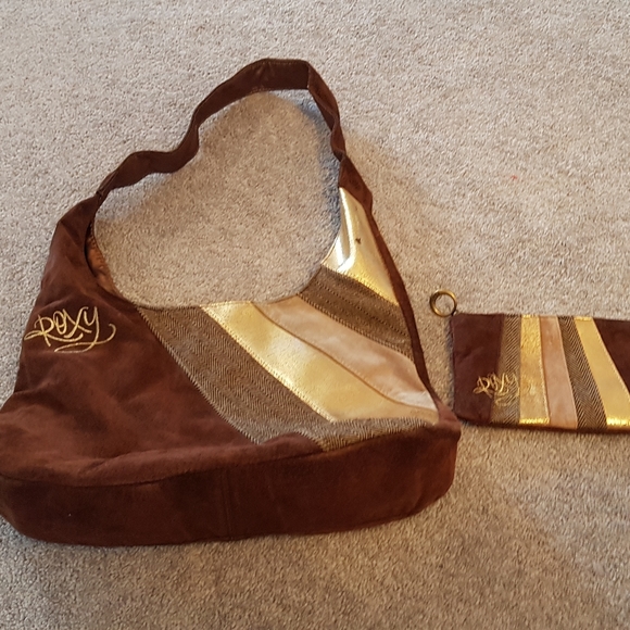 Roxy leather purse with matching coin purse